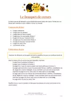 Aperçu - Apprentissages en autonomie - Le bouquet de cœurs - Jeu de dénombrement - Page 1