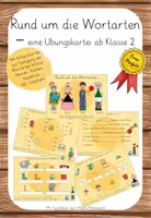 Vorschau - Stationenlernen - Rund um die Wortarten -eine Arbeitskartei ab Klasse 2 - Deckblatt