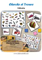 Aperçu - Apprentissages en autonomie - Cherche et Trouve - Véhicules - Page de couverture