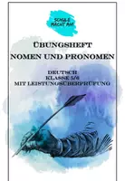 Vorschau - Unterrichtsreihen - Übungsheft Nomen und Pronomen - Deckblatt
