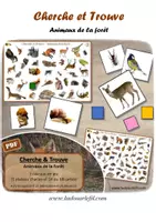 Aperçu - Apprentissages en autonomie - Cherche et Trouve - Animaux de la forêt - Page de couverture