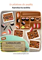 Aperçu - Apprentissages en autonomie - Le plateau de sushis - Reproduction de modèles - Page de couverture