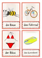 Vorschau - Poster - Sommer - Bild- und Wortkarten (DAF/DAZ) Flashcards - Seite 2