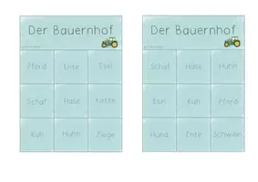 Vorschau - Spiele - Bingo "Der Bauernhof" für Erstleser - Seite 2