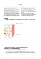 Vorschau - Stundenentwürfe - Design Arbeitsblatt & Blanco Faltschachtel Bastelvorlage - Deckblatt