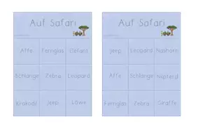 Vorschau - Spiele - Bingo "Auf Safari" für Erstleser - Seite 3