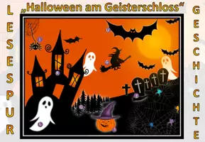 Aperçu - Texte - Histoire de la lecture "Halloween am Geisterschloss" Allemand - Page 1
