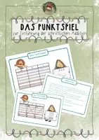 Vorschau - Arbeitsblätter - Das Punktspiel - Vorbereitung schriftliche Addition mit Übertrag - Deckblatt