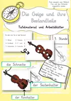 Vorschau - Arbeitsblätter - Die Geige und ihre Bestandteile - Deckblatt