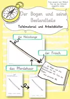 Vorschau - Arbeitsblätter - Der Bogen und seine Bestandteile (Geige) - Deckblatt