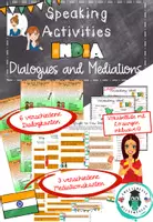 Vorschau - Arbeitsblätter - Speaking Activities - India: Dialogue cards & Mediation/ Interpreting - Deckblatt