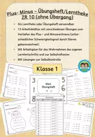 Vorschau - Unterrichtsreihen - Plus und Minus im Zahlenraum 10 - Übungsheft/ Stationenlernen (Klasse 1) - Seite 1