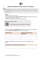 Vorschau - Arbeitsblätter - Beobachtungsauftrag (Beach-)volleyball - Theorie - Deckblatt