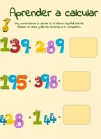 Aperçu - Jeux - Feuille de travail - apprendre l'arithmétique avec des tâches simples - Page de couverture