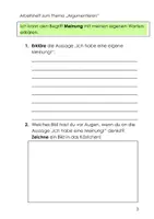 Vorschau - Arbeitsblätter - Argumentieren Arbeitsheft - Seite 2