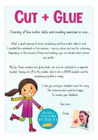 Aperçu - Apprentissages en autonomie - winter season English / Anglais Cut & Glue worksheets - Page 1