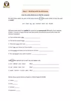 Vorschau - Arbeitsblätter - Working with an Online-dictionary - Wörterbucharbeit - Seite 2