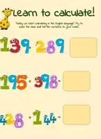 Aperçu - Feuilles d'exercices - Calculating with numbers made easy! - English - Page de couverture