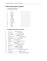 Vorschau - Arbeitsblätter - Verbos importantes (Unidad 1) - Deckblatt