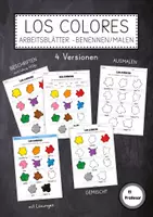Vorschau - Arbeitsblätter - Los colores - Arbeitsblatt (benennen & malen) - Deckblatt