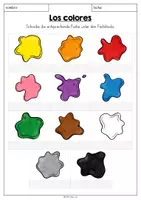 Vorschau - Arbeitsblätter - Los colores - Arbeitsblatt (benennen & malen) - Seite 2