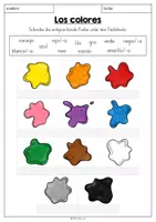 Vorschau - Arbeitsblätter - Los colores - Arbeitsblatt (benennen & malen) - Seite 3