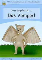 Vorschau - Unterrichtsreihen - Lernmaterial zu "Das Vamperl" (Lesetagebuch) - Deckblatt
