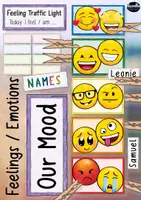 Vorschau - Mal- und Bastelvorlagen - Feelings / Mood / Emotions - Ampel für den Englischunterricht - Deckblatt