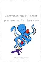 Vorschau - Arbeitsblätter - Mit der Füllfeder schreiben lernen - Deckblatt