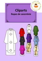 Vista previa - Elementos para la creación de materiales - Cliparts: Ropa de sacerdote - Portada