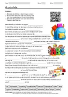 Vorschau - Arbeitsblätter - Arbeitsblatt "Grundschule (einfache Sprache)" + Onlineübung & MP3 + - Deckblatt