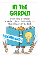 Aperçu - Apprentissages en autonomie - in the garden clip cards English / Anglais - Page 1