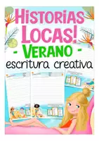 Vista previa - Unidades / Secuencias / Situaciones de Aprendizaje - VERANO - historias locas hojas de trabajo Español - Portada