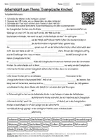 Vorschau - Arbeitsblätter - Lernposter + Arbeitsblätter "Evangelische Kirchen" + Lösung & MP3 + Mindmap + Infografik - Seite 1