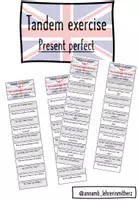 Vorschau - Arbeitsblätter - Tandemübung present perfect - Deckblatt