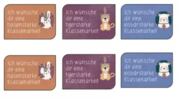 Vorschau - Klassenarbeiten - Motivationskärtchen für Klassenarbeiten - Seite 2