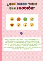 Vista previa - Tarjetas / Manipulativos - Qué sabor tiene una emoción - página 1