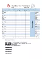 Vorschau - Anderer Materialtyp - Vorlage Stundenplan im Praxissemester / Praktikum - Deckblatt