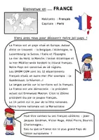 Aperçu - Feuilles d'exercices - Mini Tour d'Europe : la France - Page de couverture