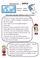Aperçu - Feuilles d'exercices - Mini Tour d'Europe : la Grèce - Page de couverture