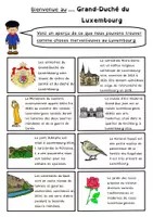 Aperçu - Feuilles d'exercices - Mini Tour d'Europe : le Luxembourg - Page 1