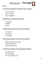 Aperçu - Feuilles d'exercices - Mini Tour du Monde : le Portugal - Page 3