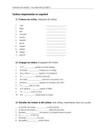 Vorschau - Arbeitsblätter - Verbos importantes (Unidad 3) - Deckblatt