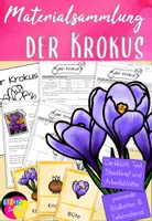 Vorschau - Arbeitsblätter - Unterrichtsmaterial über den Frühblüher Krokus #edukilights22 - Deckblatt