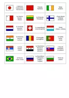 Vorschau - Spiele - Flaggen-Länder-Nationalitäten-Domino - Wortschatzeinführung Italienisch - Stati del mondo e aggettivi di nazionalità - Seite 3