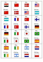 Vorschau - Spiele - Ich habe - Wer hat - Ho... - Chi ha... - Schnelle Wortschatzübung "Flaggen, Länder, Nationalitäten" Italienisch - Seite 2