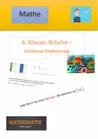 Vorschau - Arbeitsblätter - Brüche dividieren (Nur Hefteintrag) - Deckblatt