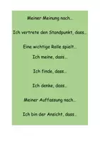 Vorschau - Arbeitsblätter - Satzanfänge Argumentierender Brief - Seite 3