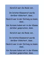 Vorschau - Arbeitsblätter - Satzanfänge Argumentierender Brief - Seite 1