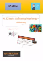 Vorschau - Stundenentwürfe - 6. Kl. Stundenbild: Einführung Achsenspiegelung - Deckblatt